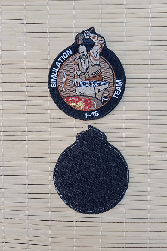 F 16 Simulation Team Nakis İslemeli Arma Patch Pec