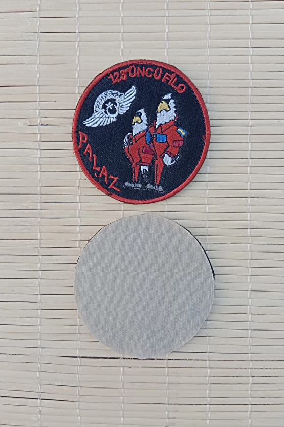 123.cu Filo Palaz Siyah Zemin Nakis İslemeli Arma Patch Pec