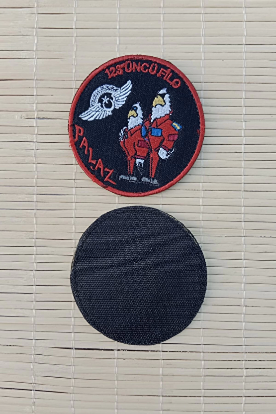 123.cu Filo Palaz Siyah Zemin Nakis İslemeli Arma Patch Pec