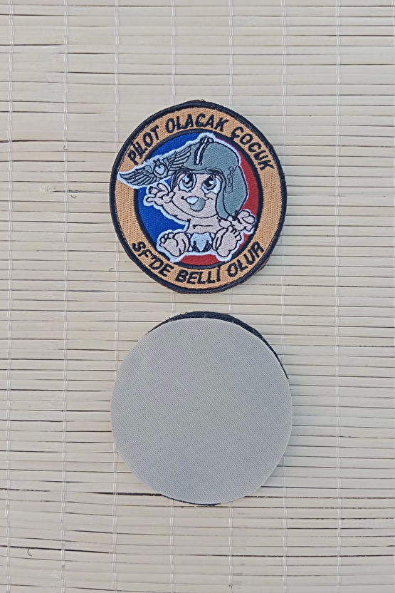 Pilot Olacak Cocuk Sf De Belli Olur Nakis İslemeli Arma Patch Pec