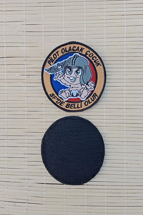 Pilot Olacak Cocuk Sf De Belli Olur Nakis İslemeli Arma Patch Pec
