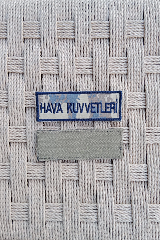 Hava Kuvvetleri Kamuflaj Renkli Nakis İslemeli Hava Kuvvetleri Yazisi