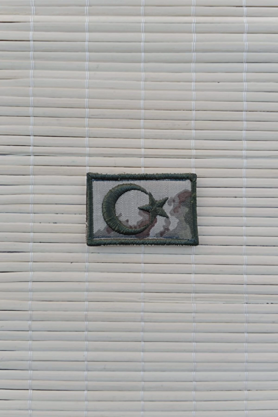 Kara Kuvvetleri Kamuflaj Renkli Nakis İslemeli Arma Patch Pec Bayrak