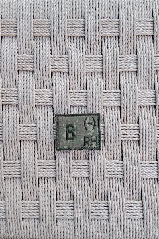 Kara Kuvvetleri Kamuflaj Renkli Nakis İslemeli B Rh - Kan Gruplu Pec Arma Patch