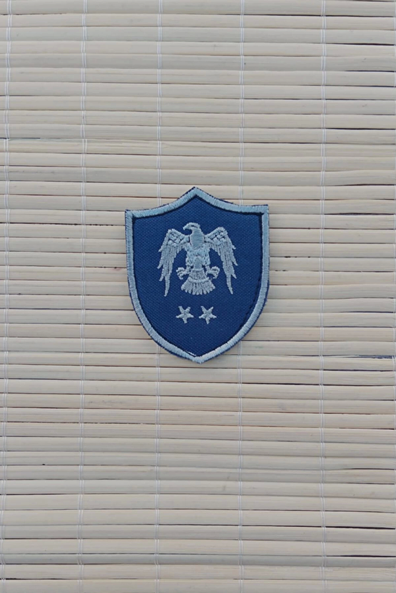 Hava Kuvvetleri Ustegmen Lacivert Zemin Kartal Nakisli Mini Polar Rutbe Arma