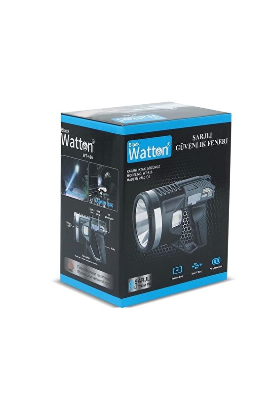 Tripod Şarjlı Güvenlik Feneri  Wt-416