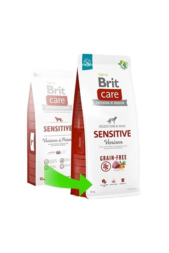 Sensitive Tahılsız Geyik Etli Yetişkin Köpek Maması 12 Kg