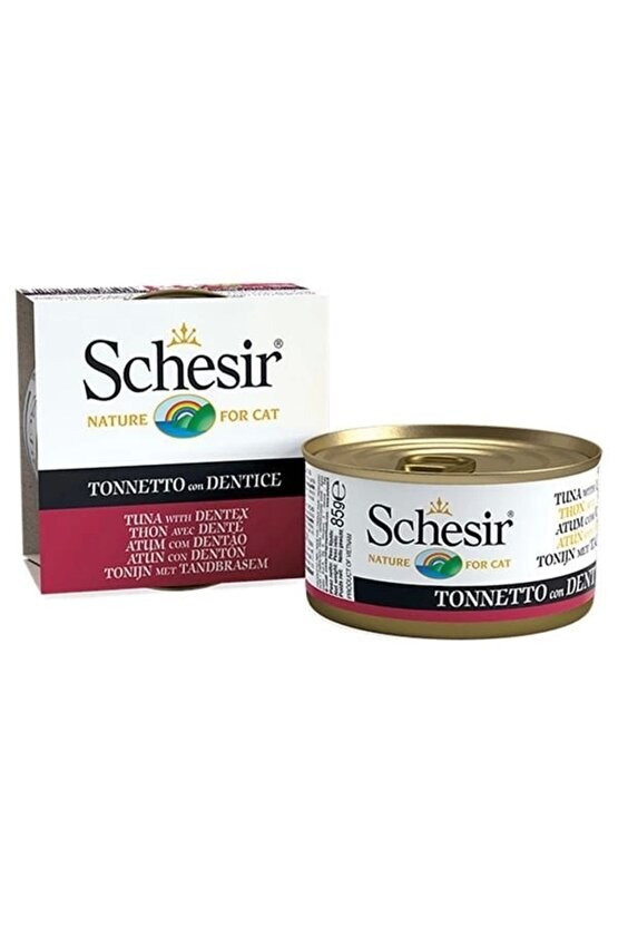 Ton Balıklı ve Sinarit Balıklı Jöleli Konserve Yetişkin Kedi Maması 85 Gr