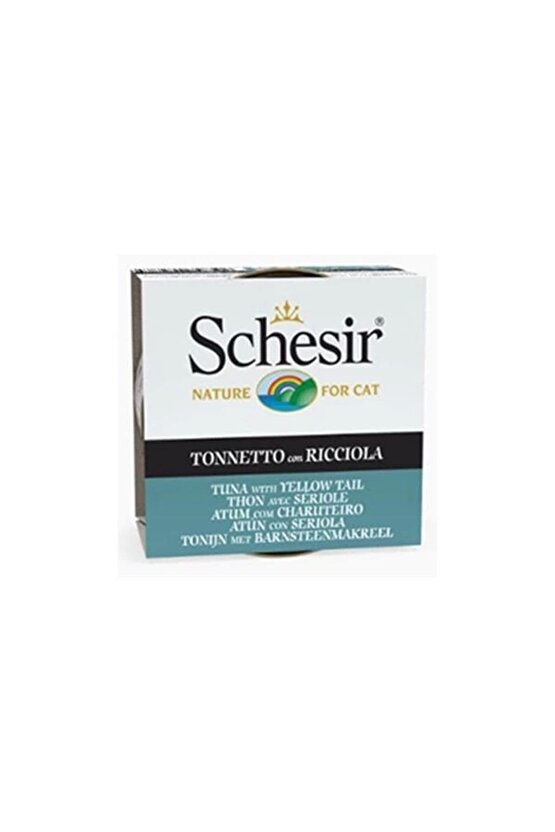 Ton Balıklı ve Sarı Kuyruk Balıklı Jöleli Konserve Yetişkin Kedi Maması 85 Gr