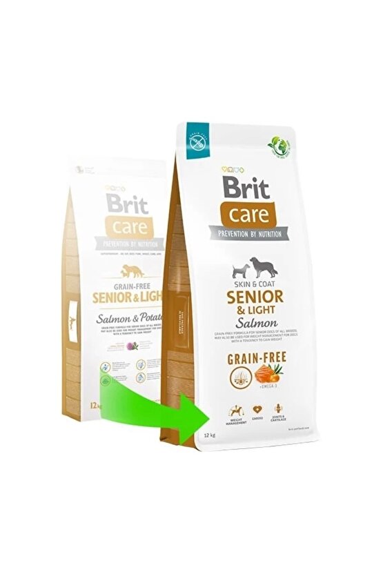 Senior Light Tahılsız Somonlu Yaşlı Diyet Köpek Maması 12 Kg