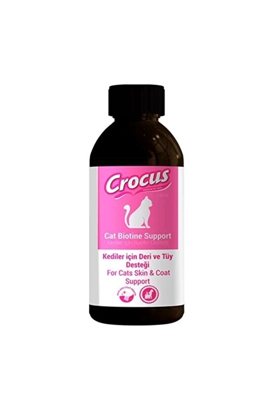 Crocus Kedi Deri ve Tüy Sağlığı Destekleyici Damla 100 Ml