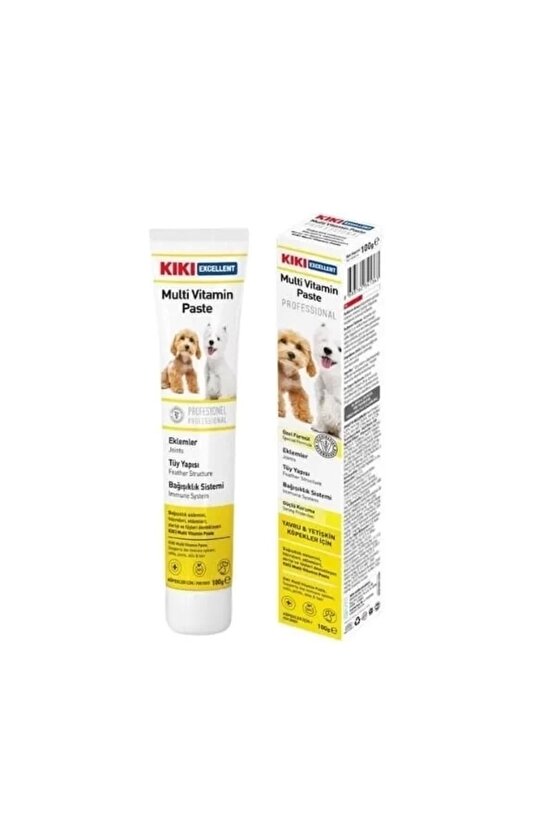Bağışıklık Sistemi Destekleyici Yavru ve Yetişkin Multi Vitamin Köpek Macunu 100 Gr