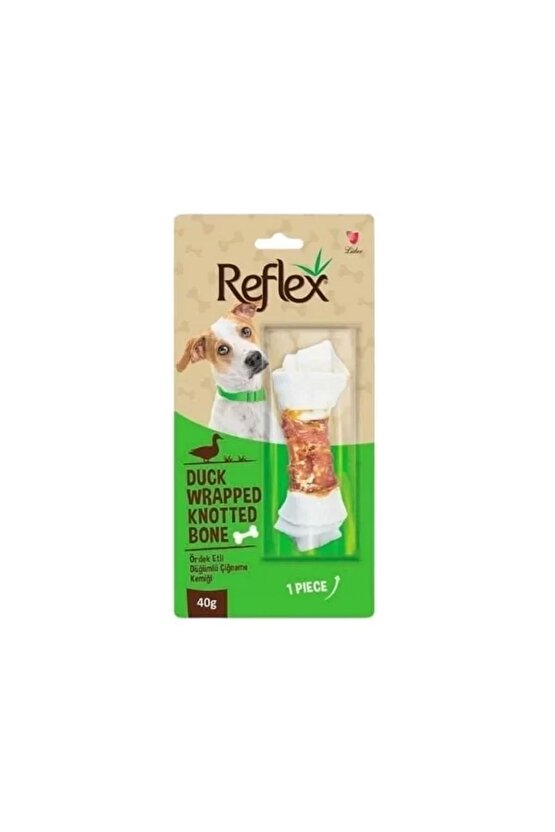 Ördek Etli Düğümlü Çiğneme Kemiği Köpek Ödülü 40 Gr