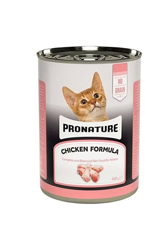 Tahılsız Tavuklu Ezme Yavru Konserve Kedi Maması 400 Gr
