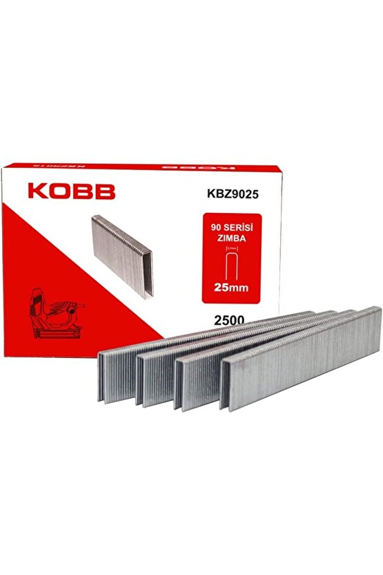 KBZ9025 25mm 2500 Adet 90 Serisi Ağır Hizmet Tipi Zımba Teli, Gri