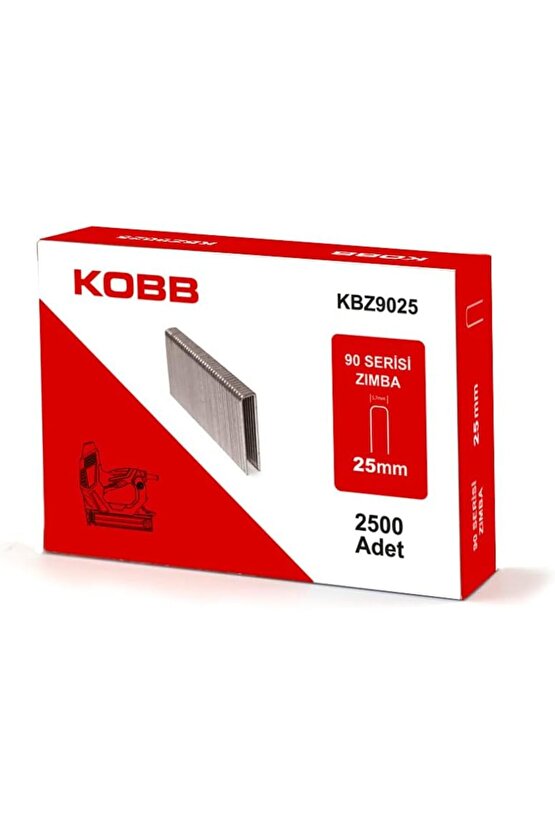 KBZ9025 25mm 2500 Adet 90 Serisi Ağır Hizmet Tipi Zımba Teli, Gri