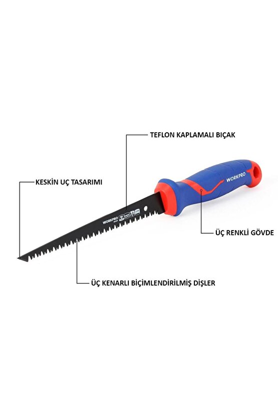 WP215017 150mm Hızlı Kesim Profesyonel BI-METAL Alçıpan Testeresi