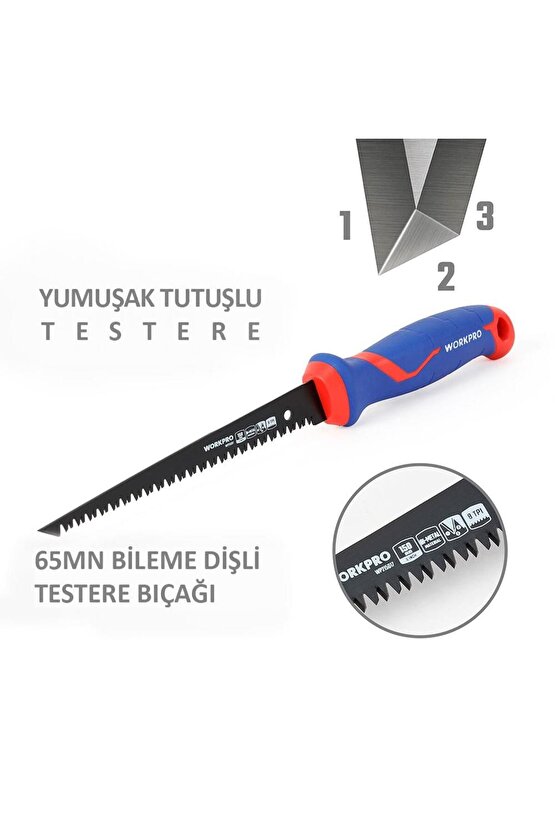 WP215017 150mm Hızlı Kesim Profesyonel BI-METAL Alçıpan Testeresi