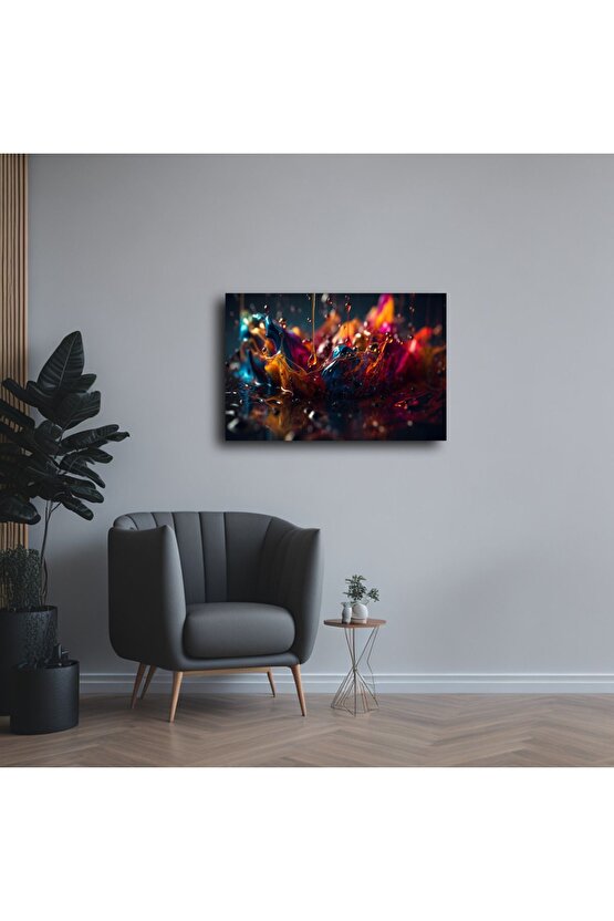 Karışık Desenler Cam Tablo Duvar Dekoru 9