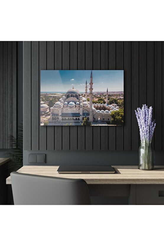 Süleymaniye Camii İslam Cam Tablo Duvar Dekoru