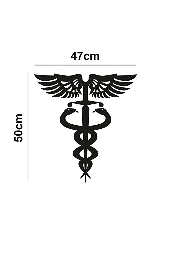 50x47 Tıp Ve Sağlık Sembolü Doktor Hemşire Eczacı Dekor Tablo Mdf Ahşap Lazer Kesim Duvar P