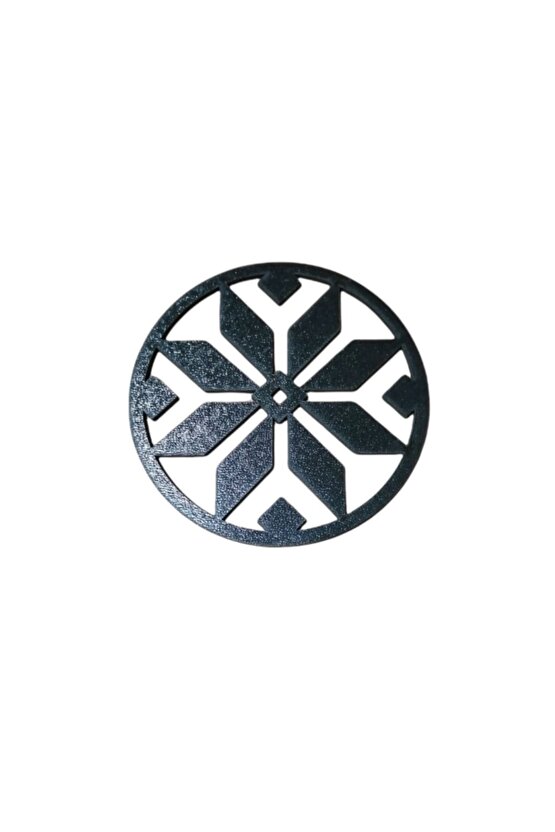 Ahşap Bardak Altlığı Çiçek Desenli 6 Adet 3 Mm 10*10