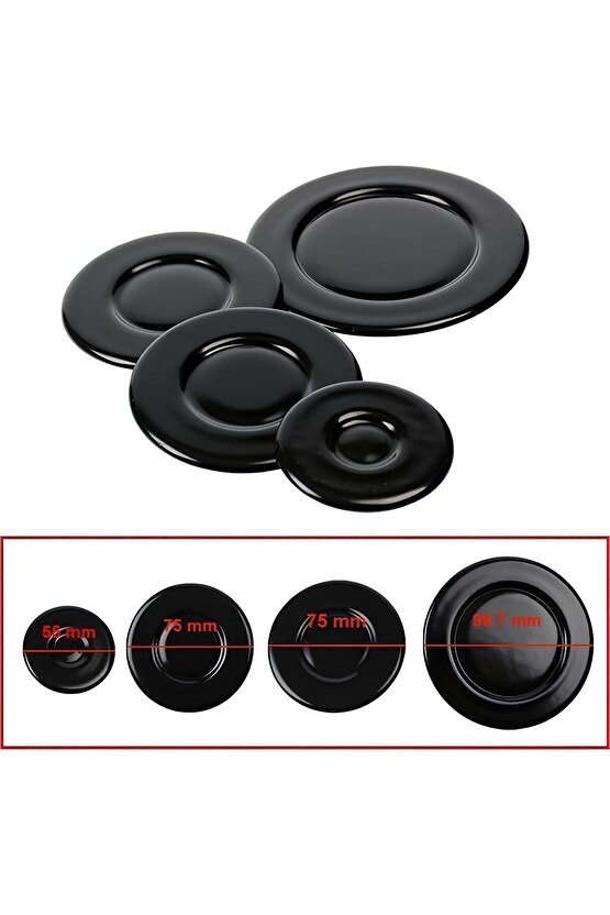 Bek Kapağı Takımı (PROFİLO-BOSCH-SİEMENS UYUMSUZ) 4 Parça Bek Kapağı Parlak Emayeli Bek Kapağı