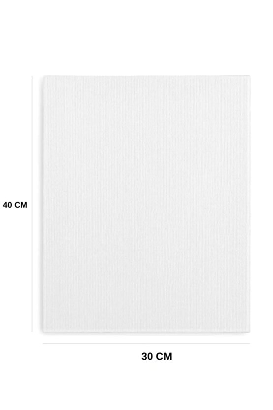 Tuvall 30x40 cm Arkadan Zımbalı Yüksek Kaliteli Astarlı Hazır Tuval Boş Tuval Tablo