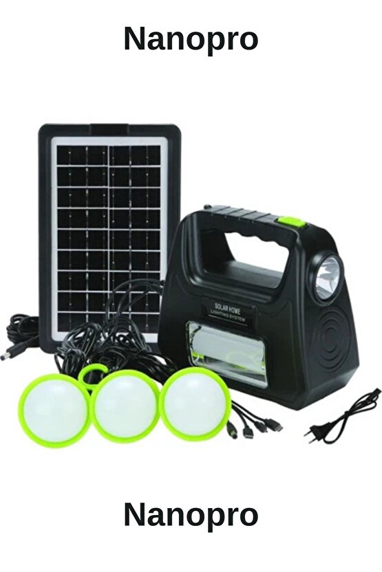 Solar Güneş Enerjili Aydınlatma Sistemi Nanopro