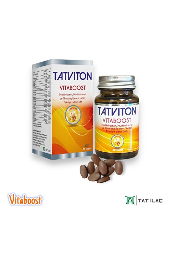 Vitaboost Multivitamin 30 Tablet (YENİ METAL KAPAK S.K.T 112027)