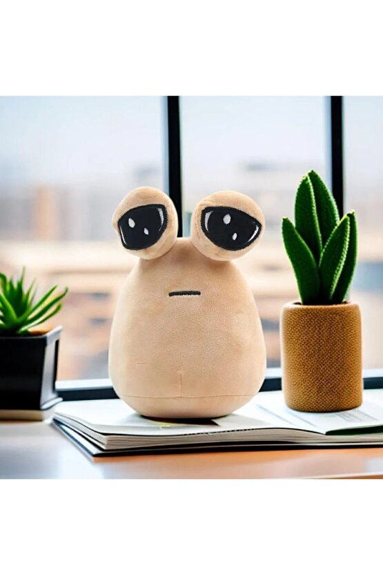 Pou Peluş Uzaylı Periferik Oyuncak Süper Yumuşak Hediyelik