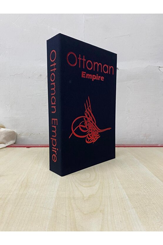 Kumaş Kaplı Dekoratif Kitap Görünümlü Kutu 1 Adet