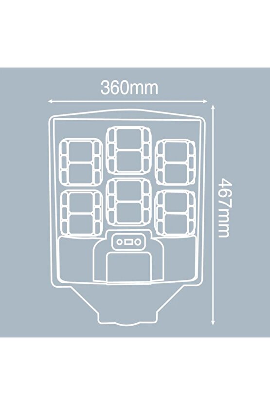 600 Watt Çok Kaliteli, Kumandalı, Güneş Enerjili, Fotoselli, Sensörlü, 3 Modlu Solar Bahçe Armatürü