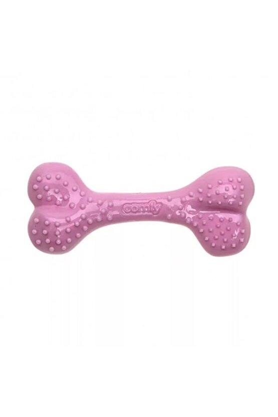 Comfy Toy Kemik Şeklinde Çilek Aromalı Köpek Oyuncağı Pembe 16.5 Cm