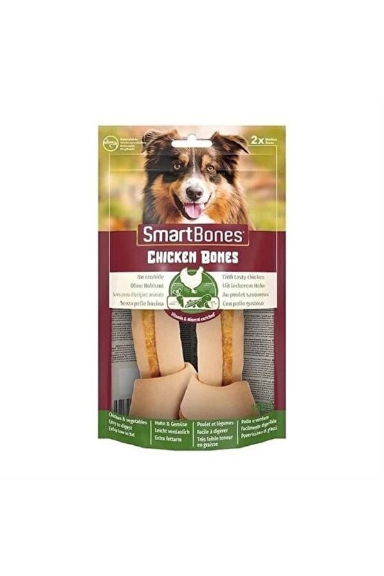 Smart Bones Tavuklu Düğüm Kemik Köpek Ödül Maması M 2 Adet 13 Cm