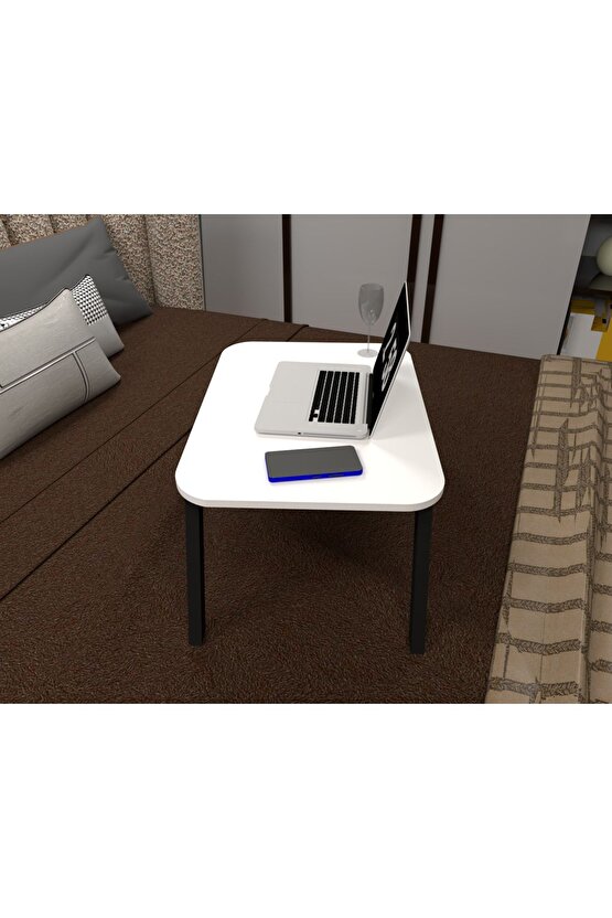 Katlanır Çalışma Sehpası - Laptop Masası - Beyaz