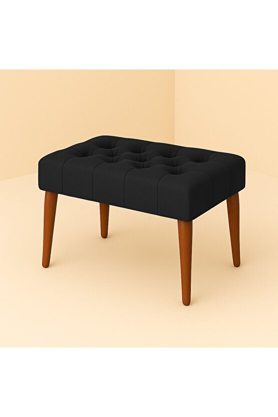 Karmen Bench Puf - Siyah