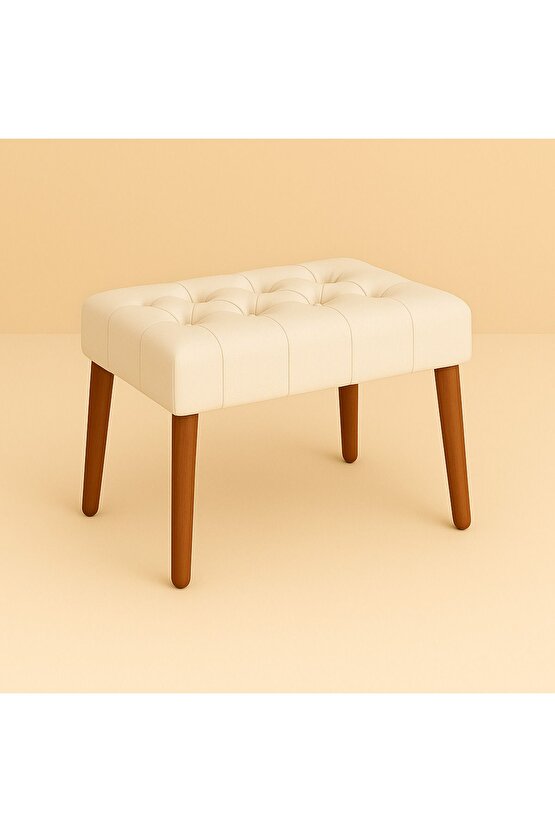 Karmen Bench Puf - Krem