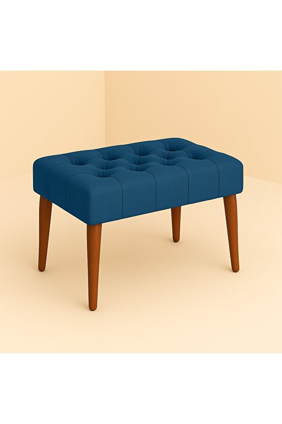 Karmen Bench Puf - Mavi