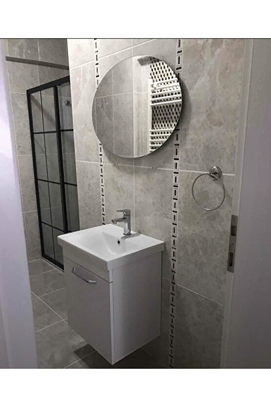 70x50 Cm Elips Ayna, Banyo Aynası, Makyaj Aynası