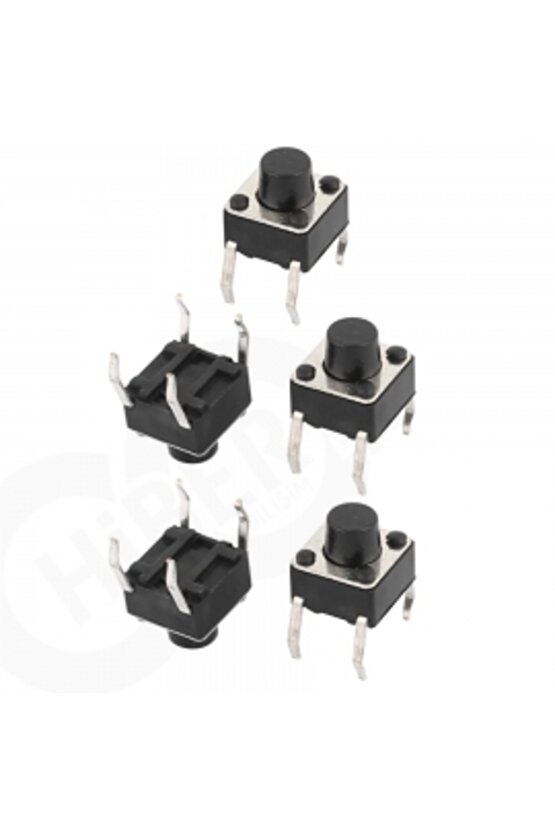 5 Adet Push Buton 6x6x5 Mm 4 Pin Buton