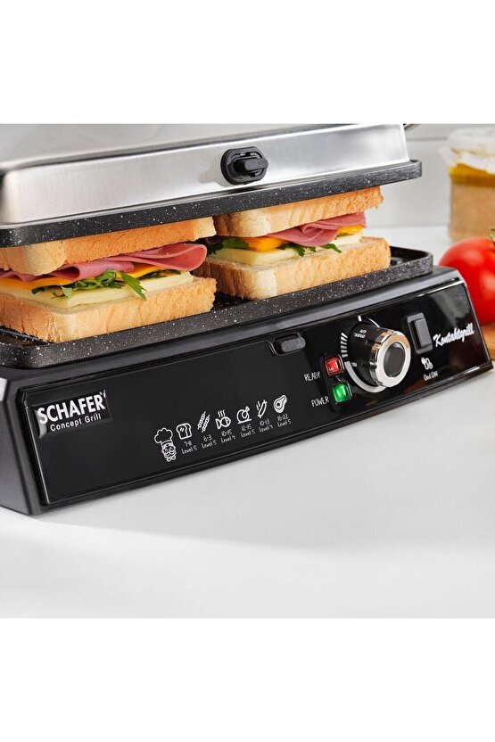 Schafer Concept Grıll Tost Makinesi-1 Prç.-ınox