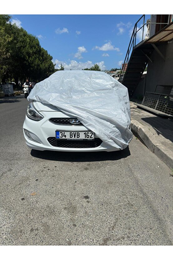 Hyundai Accent Blue Uyumlu Oto Branda | Su Geçirmez Araba Örtüsü + Taşıma Çantası