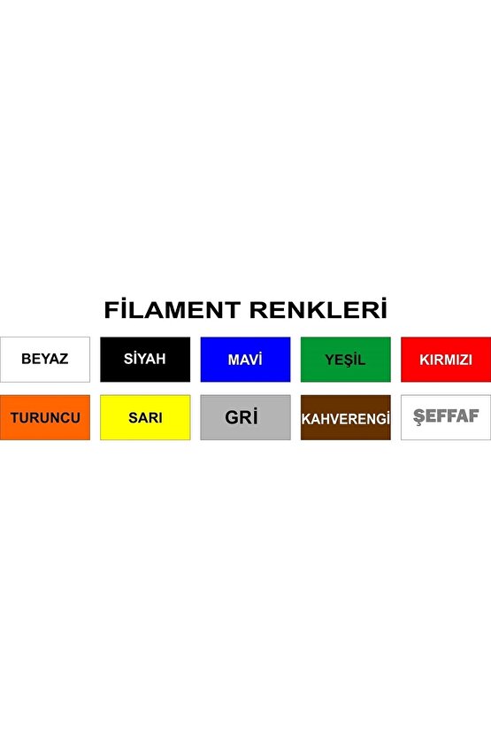 3d Kalem Yazıcı Için 10 Renk 50 Metre (10 X 5 Metre) Pla Filament