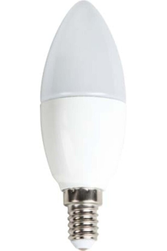 1 Adet Çok Kaliteli E14 Duy 7 Watt, 3000 Kelvin Led Ampul, Gün Işığı Renkli E14 Duy Led Avize Ampulü