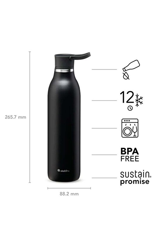 Cityloop Thermavac Ecycle Paslanmaz Çelik Su Şişesi 0.60 Lt