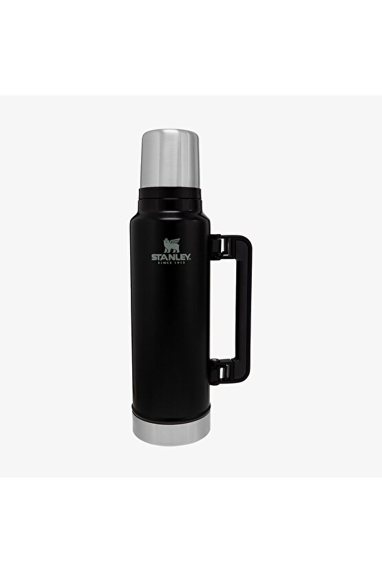 Klasik Vakumlu Çelik 1.4L Unisex Siyah Termos