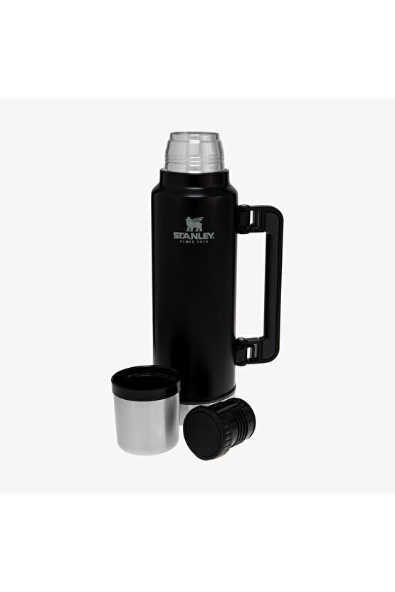 Klasik Vakumlu Çelik 1.4L Unisex Siyah Termos