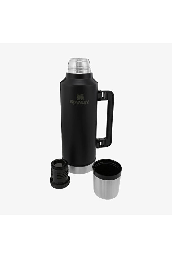 Klasik Vakumlu Paslanmaz Çelik 1.9L Unisex Siyah Termos