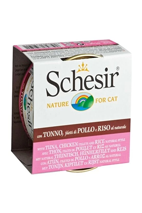 Ton Balıklı ve Tavuklu Naturel Konserve Kedi Maması 85 Gr